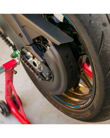 CFMOTO 675SR-R à partir de 2024 - Carter de chaine NOIR