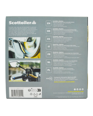 Scottoiler eSystem 3.1 - Huileur de chaîne électronique avec écran de contrôle