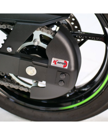 KAWASAKI KLE500 et SE à partir de 2026 - Carter de chaine NOIR satiné