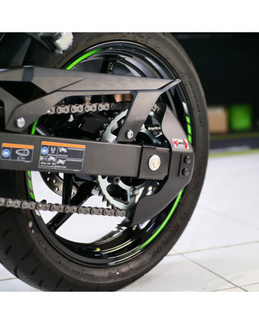 KAWASAKI KLE500 et SE à partir de 2026 - Carter de chaine NOIR satiné