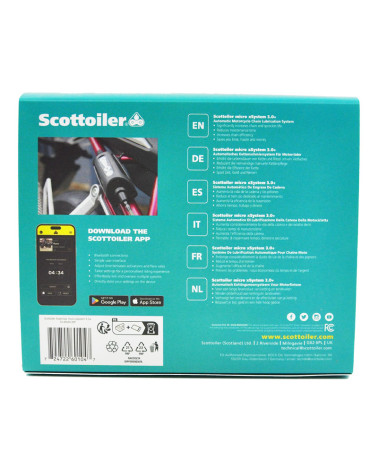 Scottoiler xSystem 3.0+ Micro Edition - Huileur de chaîne électronique avec contrôle Bluetooth