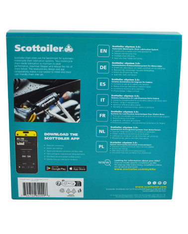 Scottoiler xSystem 3.0+ | Huileur de chaîne électronique avec contrôle Bluetooth