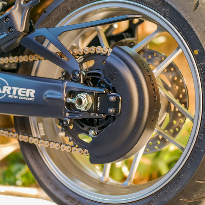 TRIUMPH STREET TRIPLE 765 RX à partir de 2025 - Carter de chaine NOIR